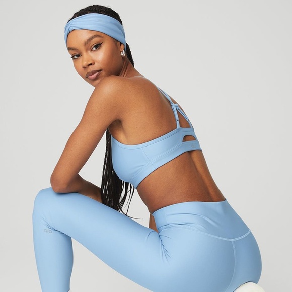 Alo Intrigue Bra & Airlift Legging Set - Tile Blue - XS - Picture 1 of 8